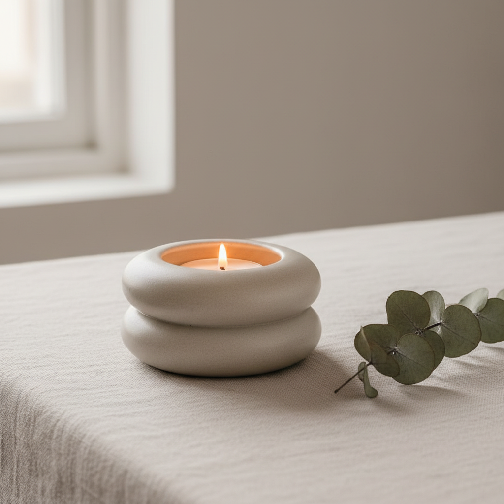Linen tabletop setting